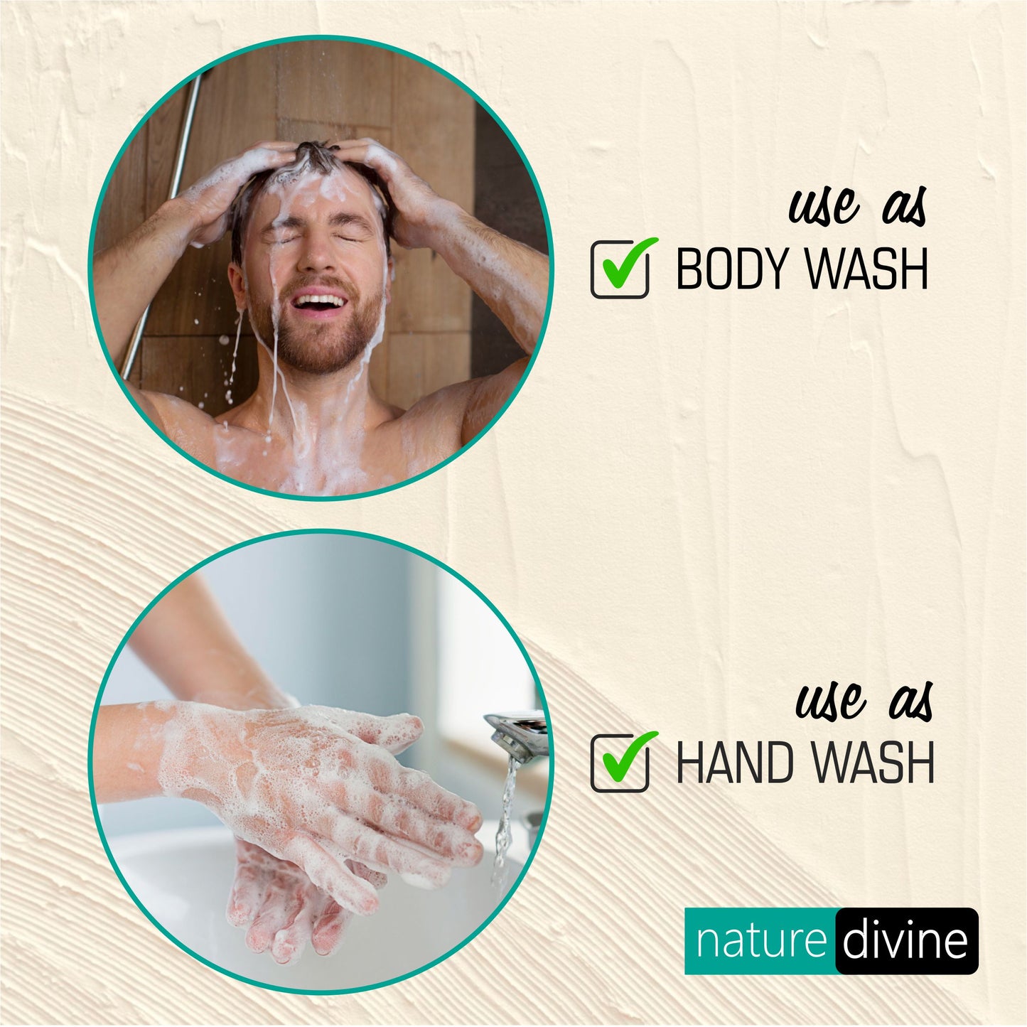 5 Litre Nature Divine Antibacterial Jasmine Hand Wash, Hand Soap, Body Wash Liquid