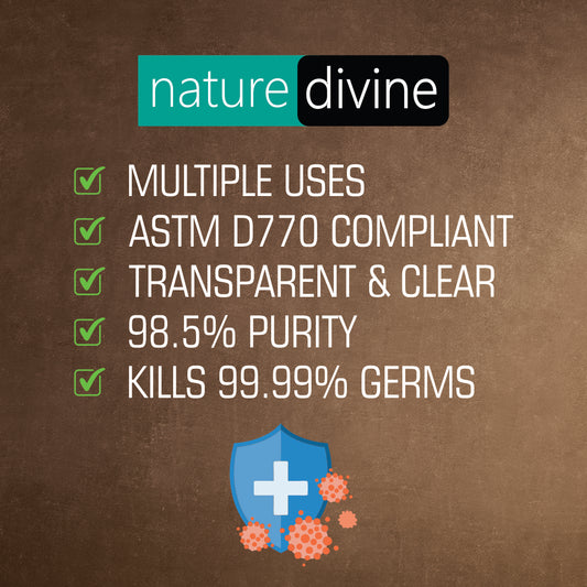 150 ml Nature Divine Mist Spray Hand Rub 98.5% Isopropyl Alcohol, IPA Rubbing Alcohol and General Purpose Antiseptic Disinfectant