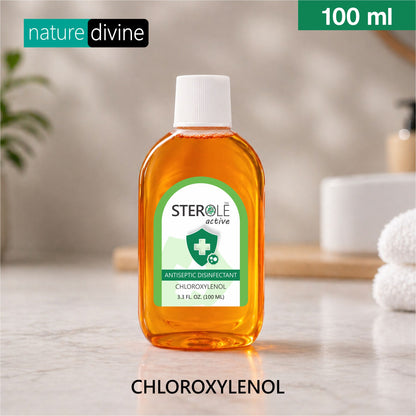 Sterole Active Chloroxylenol Based Antiseptic Disinfectant Liquid and Surface Cleaner 100 ml - Dettol Alternative