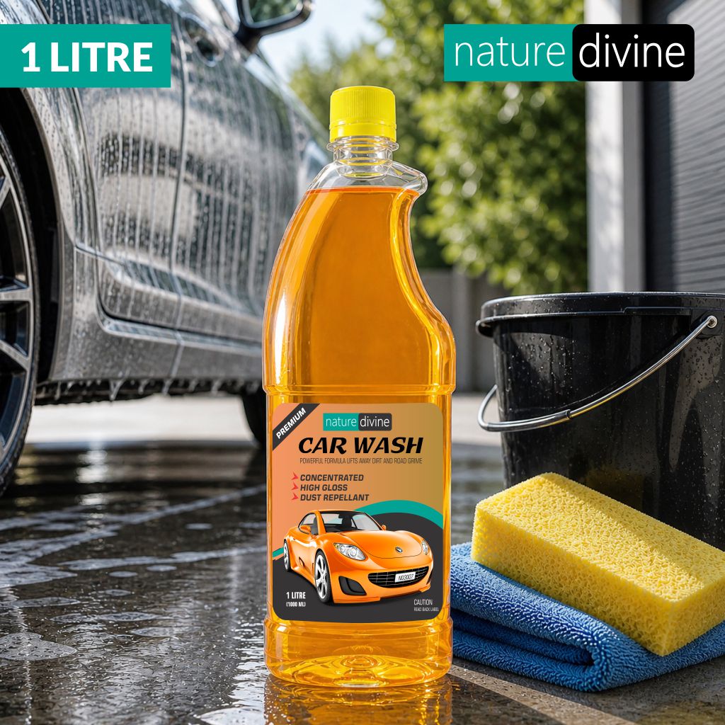 Nature Divine Concentrated Premium Car Wash Shampoo 1 Litre (1000 ml)