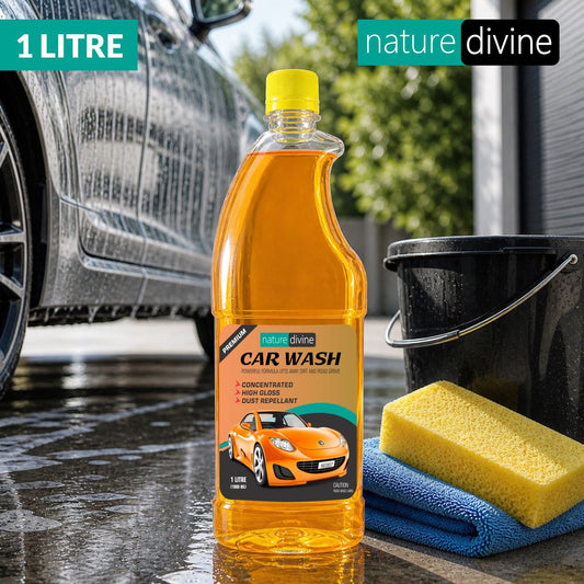 Nature Divine Concentrated Premium Car Wash Shampoo 1 Litre (1000 ml)