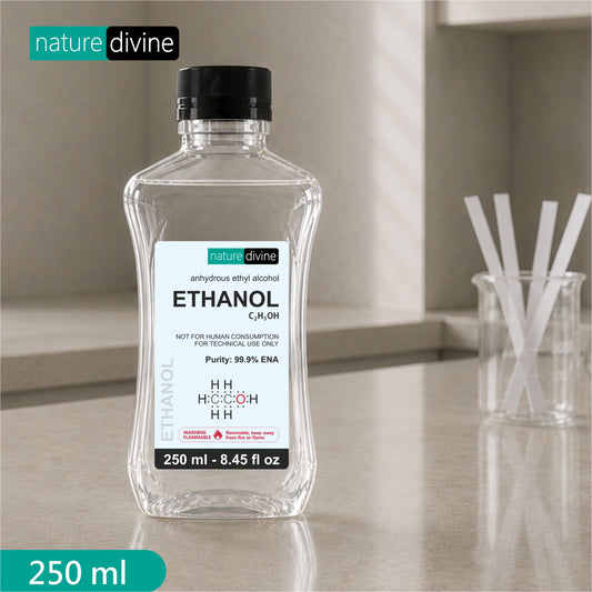 Ethanol 99.9% - Ethyl Alcohol for Cosmetics, Perfumes, Lab Use, Dilution, and Disinfectants 250 ml