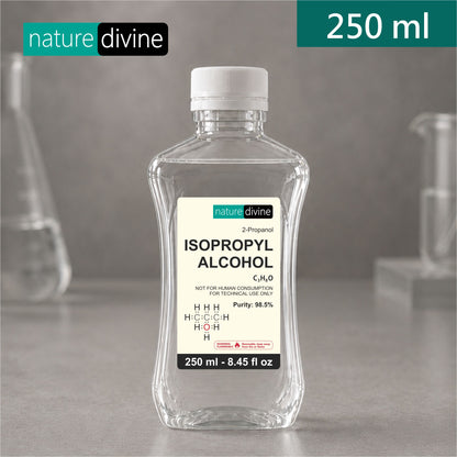 250 ml Nature Divine 98.5% Isopropyl Alcohol, IPA Rubbing Alcohol, Hand Rub and General Purpose Antiseptic Disinfectant