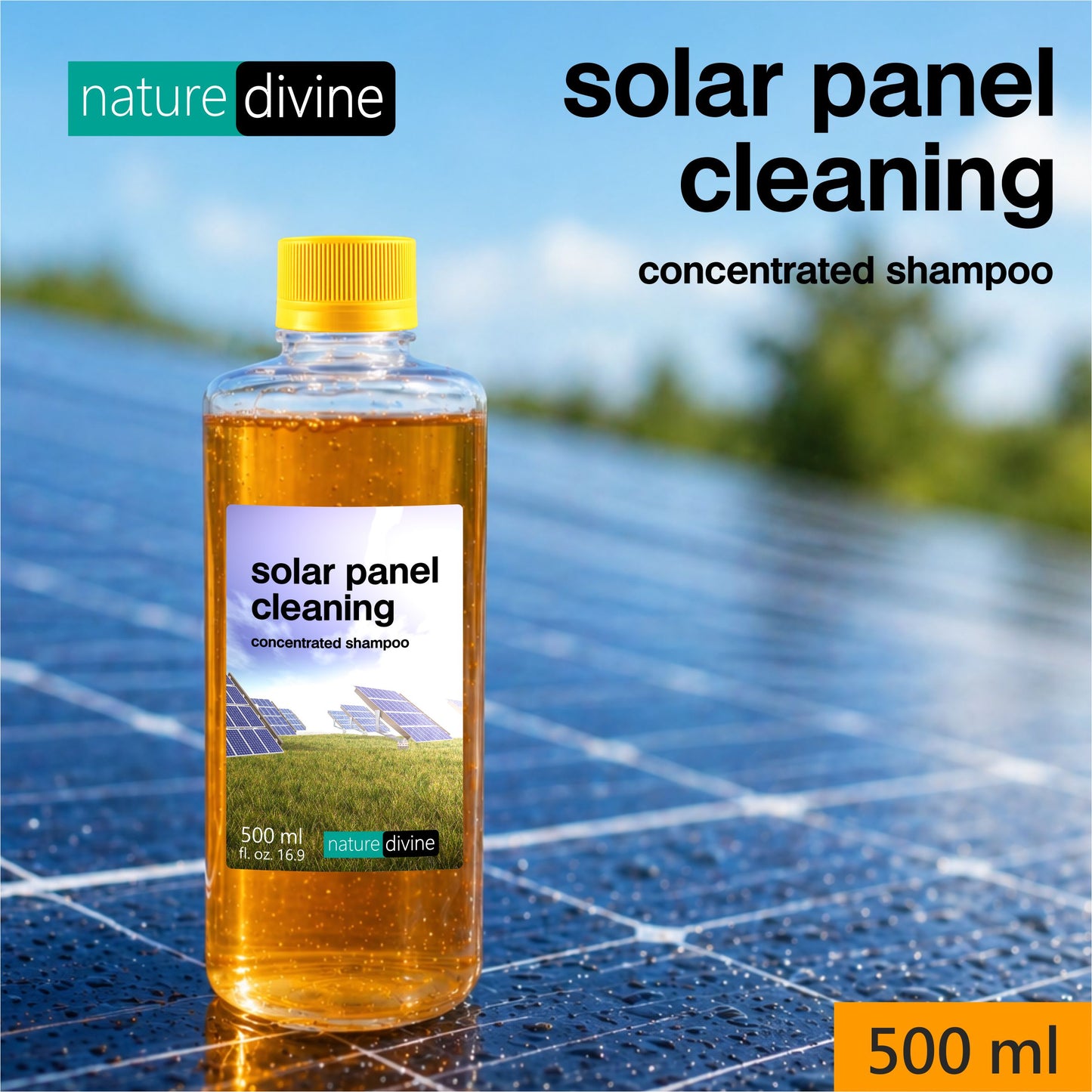 Solar Panel Cleaning Concentrated Shampoo 500 ml