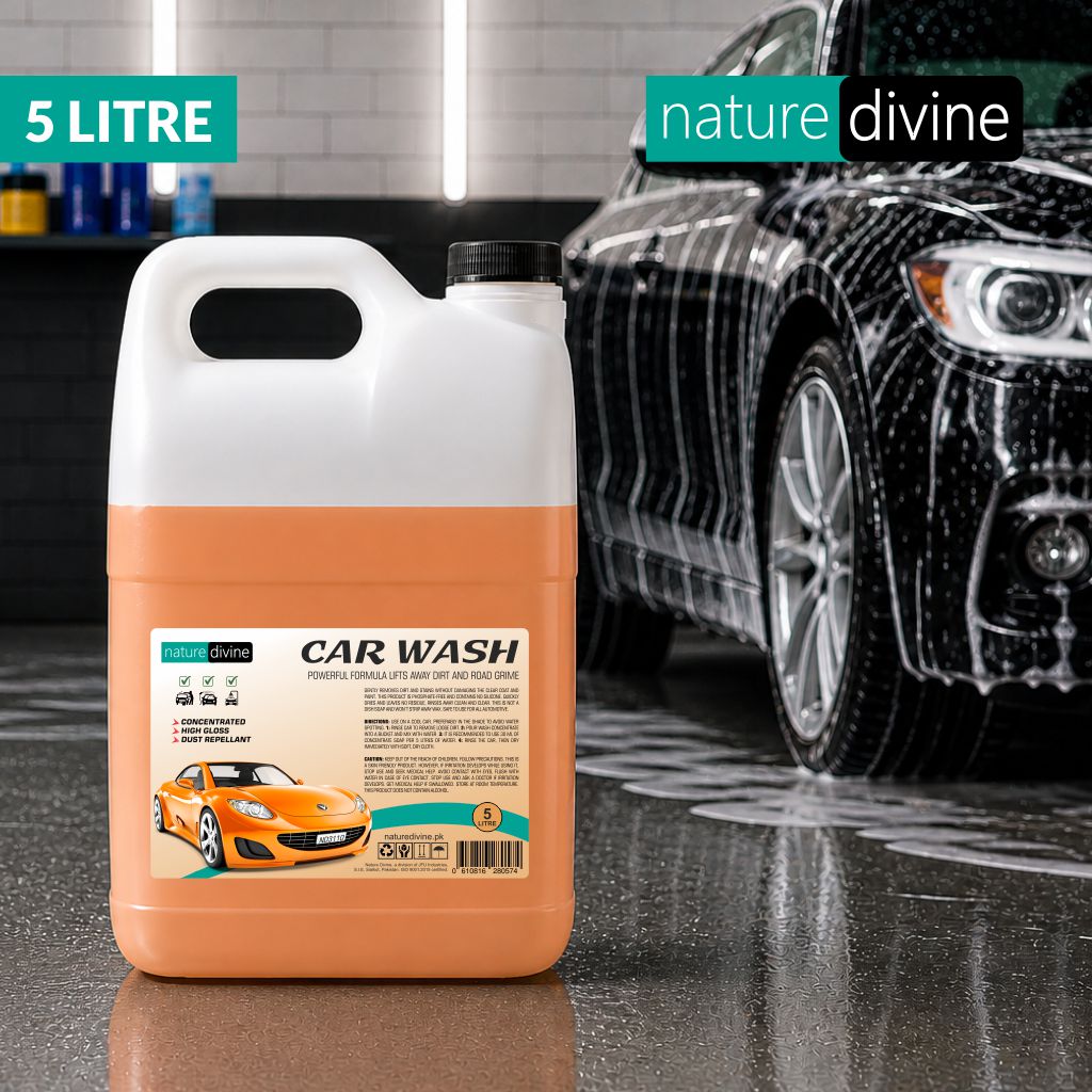 5 Litre (5000 ml) Nature Divine Concentrated Premium Car Wash Shampoo