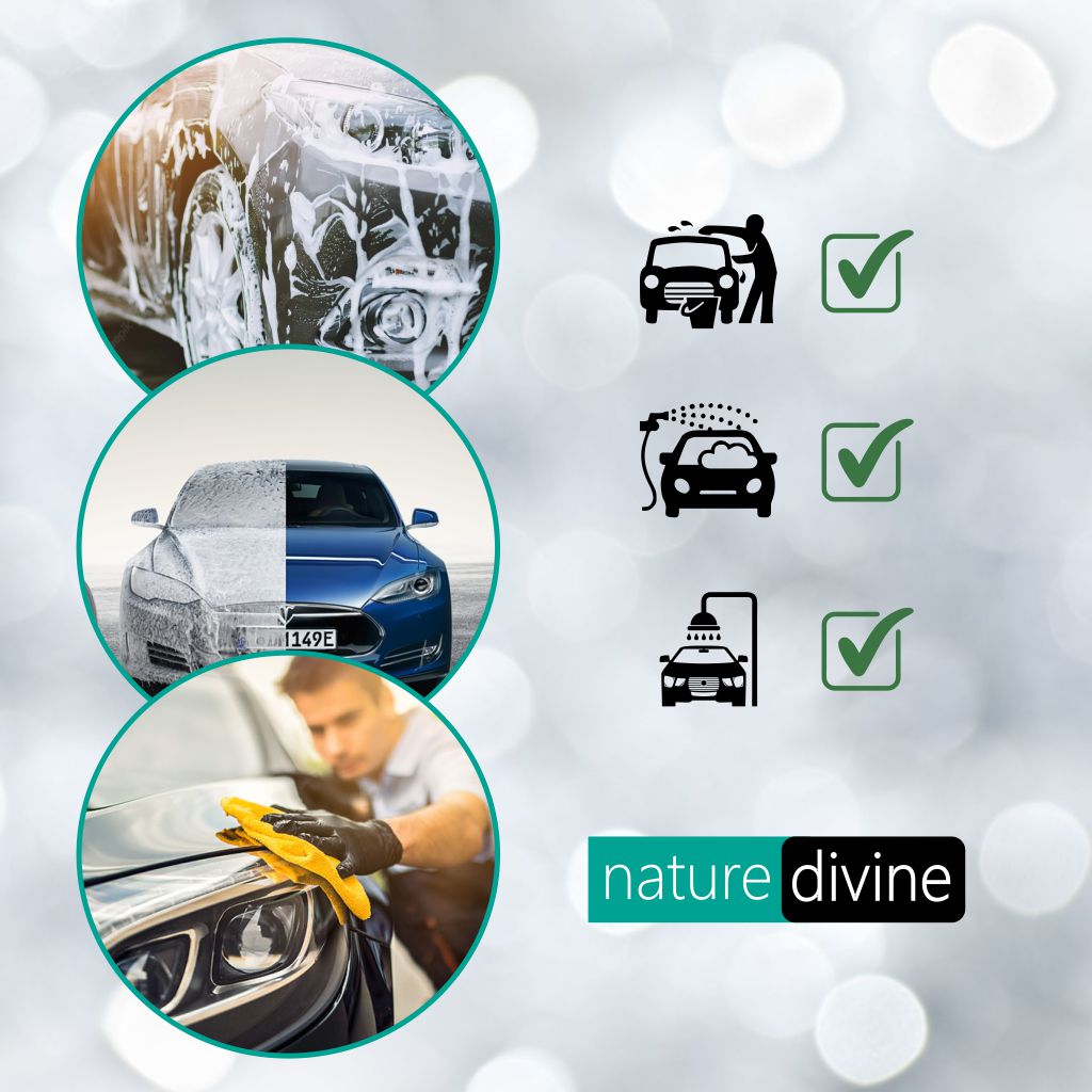 5 Litre (5000 ml) Nature Divine Concentrated Premium Car Wash Shampoo