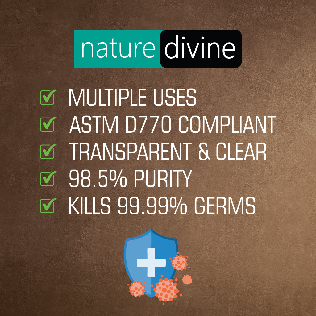 150 ml Nature Divine Mist Spray Hand Rub 98.5% Isopropyl Alcohol, IPA Rubbing Alcohol and General Purpose Antiseptic Disinfectant