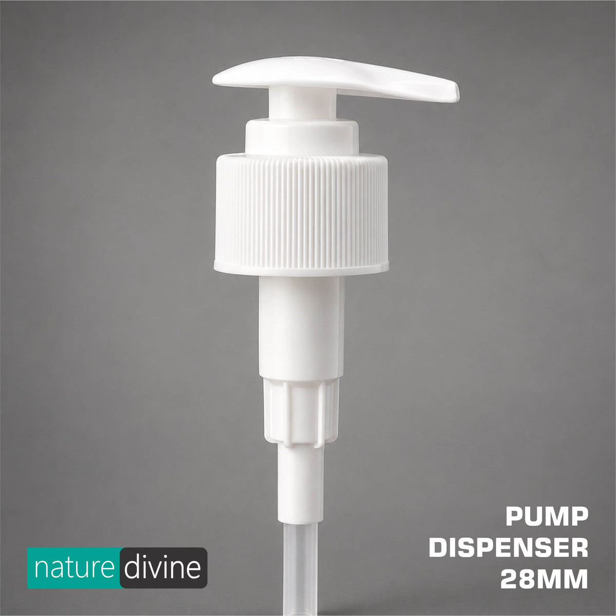 Pump Dispenser White - Twist Lock Mechanism - 28mm Neck
